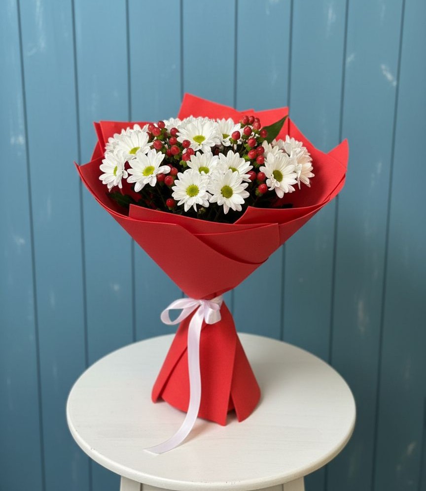 Букет цветов из: Хризантемы в Карпинске