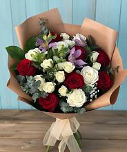 Букет цветов из:  Розы и Альстромерии #REPLACE_PRED# Карпинске