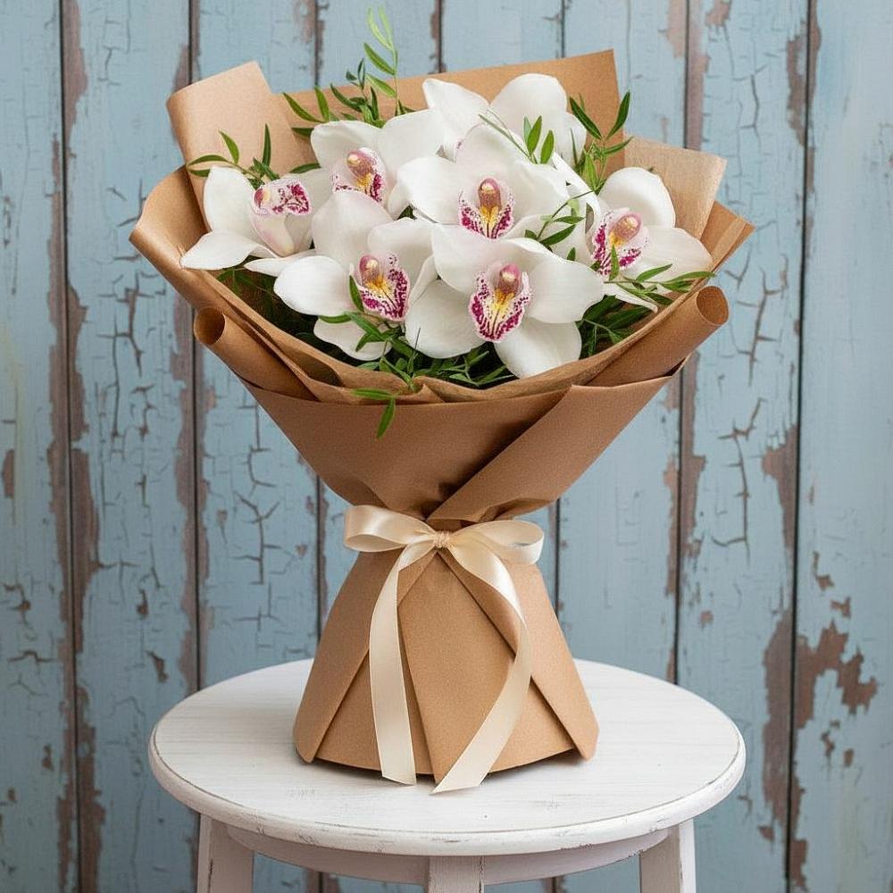 Букет цветов из: Орхидеи и Розы в Карпинске