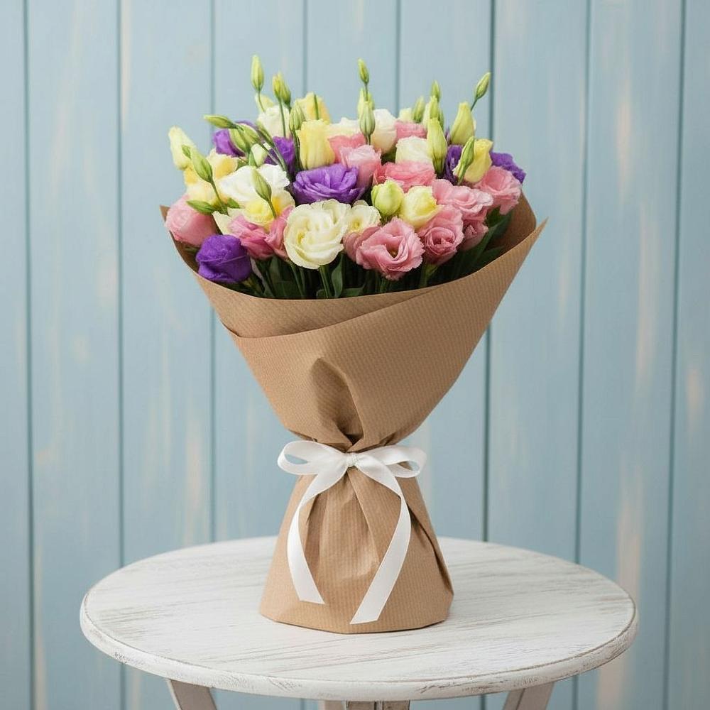 Букет цветов из: Лизиантусы в Карпинске