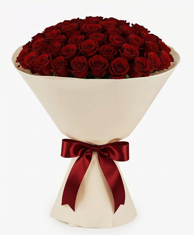 Букет 101 Бордовая роза Блэк Бакарра в Карпинске